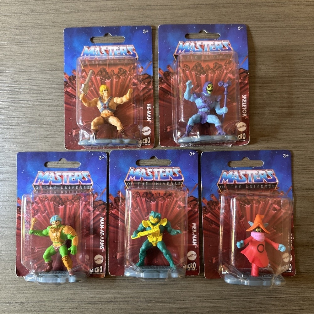 Masters Of The Universe 2" Micro Collection Action Figures Complete Set of 5 NEW